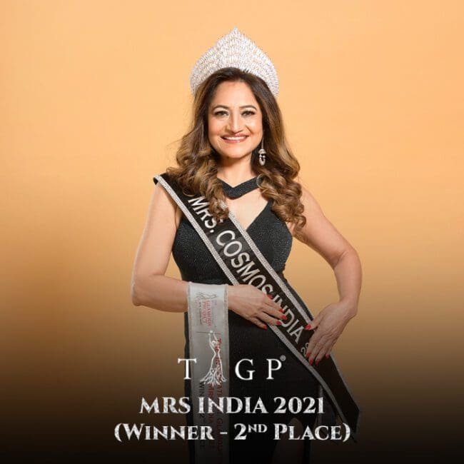 Rina Jain TIGP Mrs India 2021 Winner