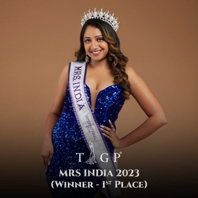 Sanika Lahane TIGP Mrs India 2023 Winner