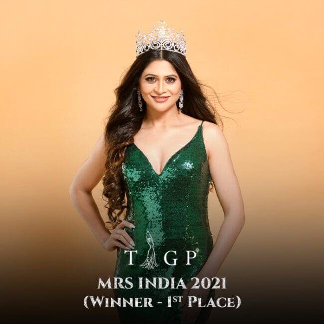 Shilpa Adam TIGP Mrs India 2021 Winner